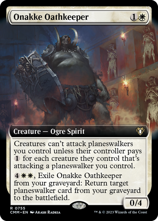 Onakke Oathkeeper (CMM-755) - Commander Masters: (Extended Art) - for just $0.16! 