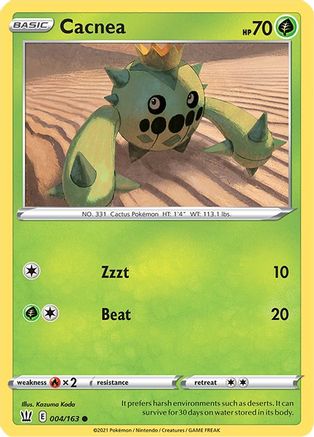 Cacnea 004/163 - SWSH05 Battle Styles - for just $0.05! 