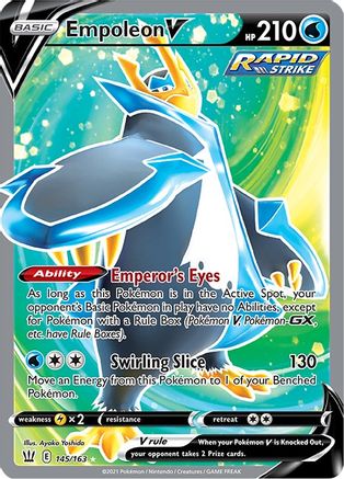 Empoleon V (Full Art) 145/163 - SWSH05 Battle Styles Holofoil - for just $2.95! 