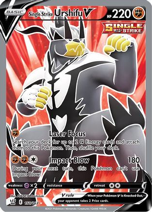 Single Strike Urshifu V (Full Art) 150/163 - SWSH05 Battle Styles Holofoil - for just $1.03! 