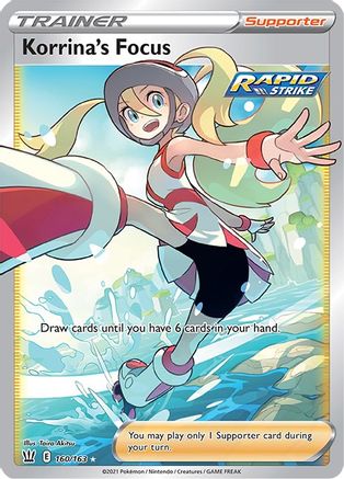 Korrina's Focus (Full Art) 160/163 - SWSH05 Battle Styles Holofoil - for just $2.10! 