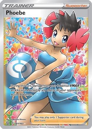 Phoebe (Full Art) 161/163 - SWSH05 Battle Styles Holofoil - for just $7.39! 