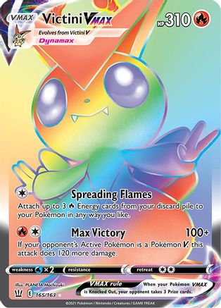 Victini VMAX (Secret) 165/163 - SWSH05 Battle Styles Holofoil - for just $5! 