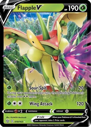 Flapple V 018/163 - SWSH05 Battle Styles Holofoil - for just $0.75! 
