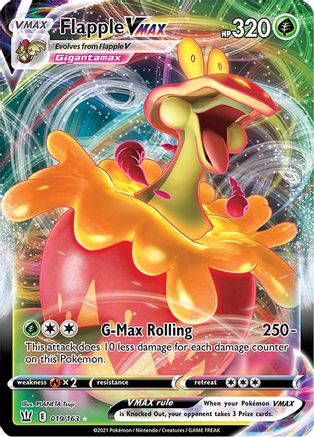 Flapple VMAX 019/163 - SWSH05 Battle Styles Holofoil - for just $0.68! 