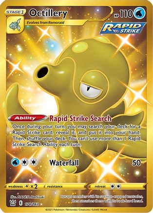 Octillery (Secret) 178/163 - SWSH05 Battle Styles Holofoil - for just $3.75! 