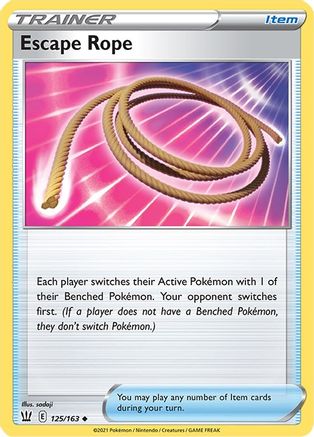Escape Rope 125/163 - SWSH05 Battle Styles Reverse Holofoil - for just $0.18! 