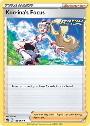 Korrina's Focus 128/163 - SWSH05 Battle Styles Reverse Holofoil - for just $0.10! 
