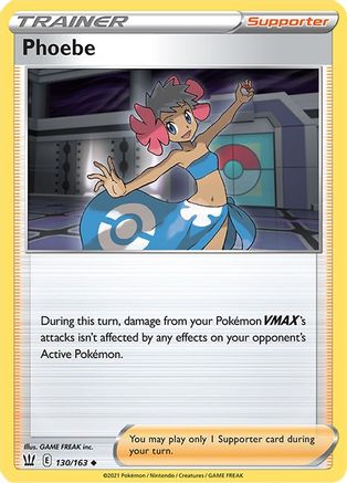 Phoebe 130/163 - SWSH05 Battle Styles - for just $0.08! 