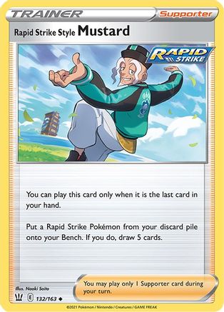Rapid Strike Style Mustard 132/163 - SWSH05 Battle Styles - for just $0.05! 