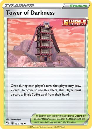 Tower of Darkness 137/163 - SWSH05 Battle Styles Reverse Holofoil - for just $0.12! 