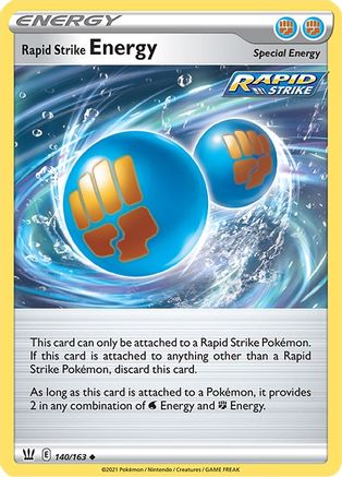 Rapid Strike Energy 140/163 - SWSH05 Battle Styles Reverse Holofoil - for just $0.10! 