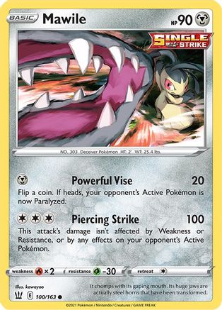 Mawile 100/163 - SWSH05 Battle Styles - for just $0.08! 