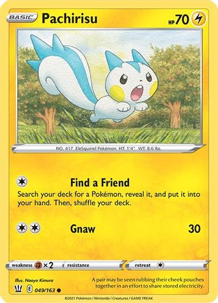Pachirisu 049/163 - SWSH05 Battle Styles - for just $0.08! 