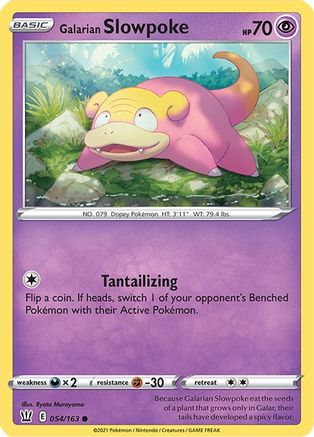 Galarian Slowpoke 054/163 - SWSH05 Battle Styles - for just $0.10! 