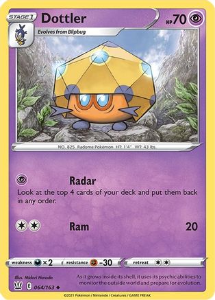 Dottler 064/163 - SWSH05 Battle Styles - for just $0.05! 