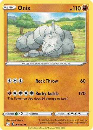 Onix 068/163 - SWSH05 Battle Styles - for just $0.05! 