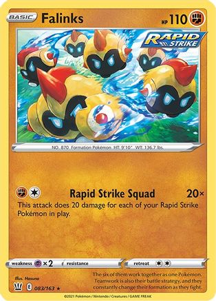 Falinks 083/163 - SWSH05 Battle Styles Reverse Holofoil - for just $0.10! 