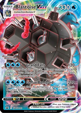 Blastoise VMAX SWSH103/307 - SWSH Sword & Shield Promo Cards Holofoil - for just $18.50! 