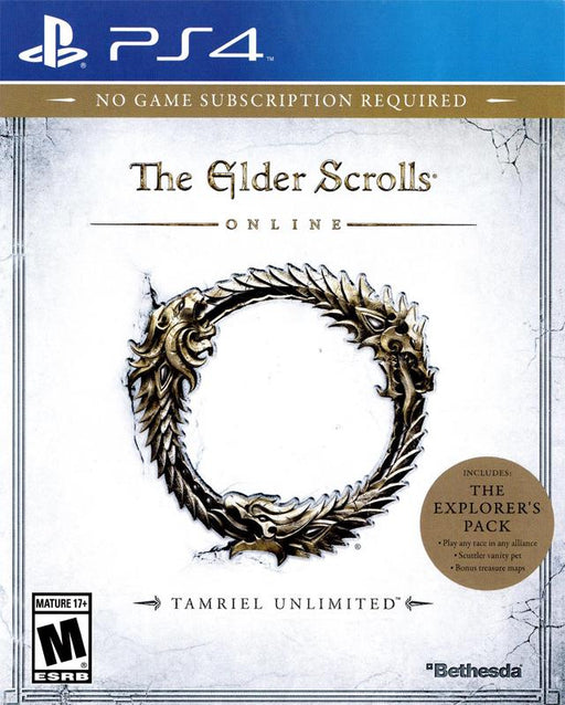 The Elder Scrolls Online: Tamriel Unlimited (Playstation 4) - for just $0! 