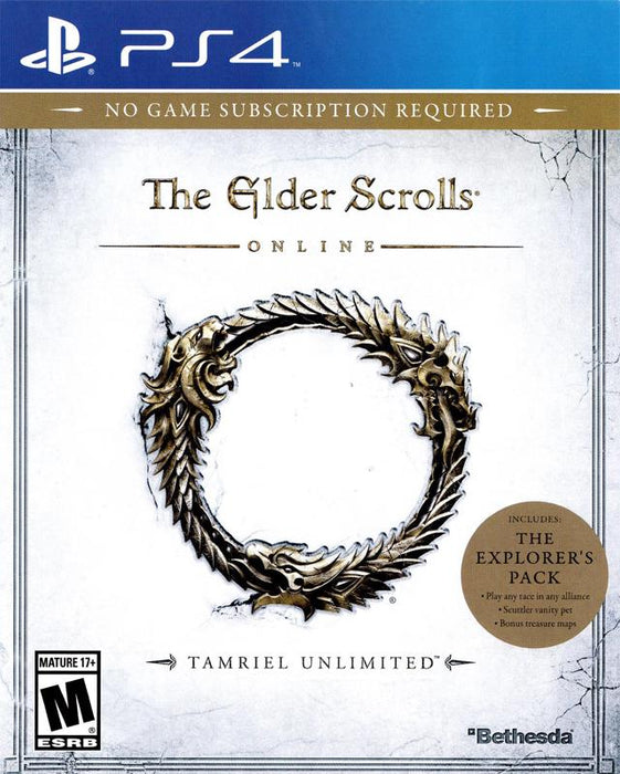 The Elder Scrolls Online: Tamriel Unlimited (Playstation 4) - for just $0! 