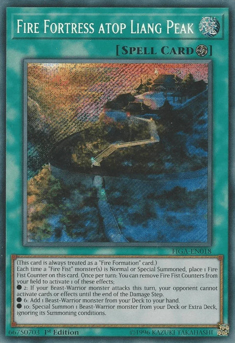 Fire Fortress atop Liang Peak [FIGA-EN018] Secret Rare - for just $0.15! 