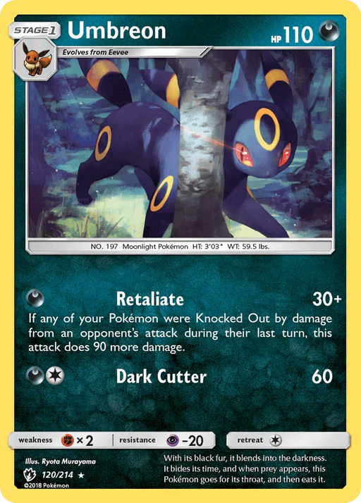 Umbreon (120/214) [Sun & Moon: Lost Thunder] - for just $3.60! 
