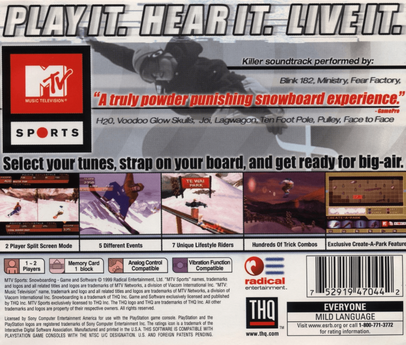 Snowboarding – PlayStation 1 (PS1) - for just $0! 