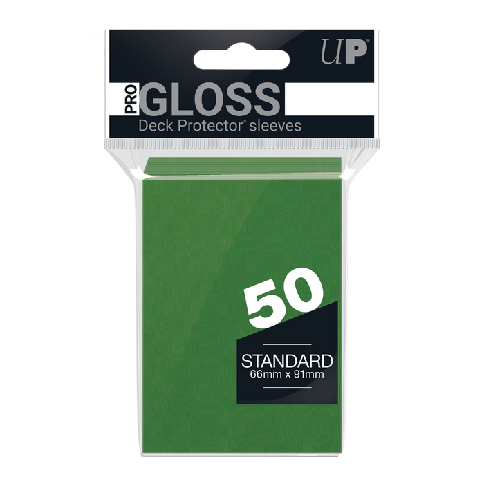 Ultra PRO: Standard 50ct Sleeves - PRO-Gloss (Green) - for just $0! 