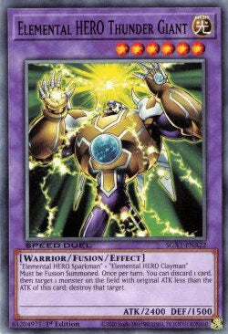 Elemental HERO Thunder Giant [SGX1-ENA22] Common - for just $0.20! 
