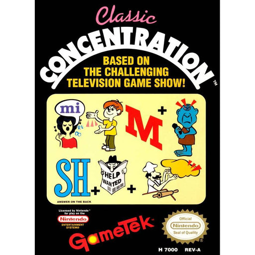 Classic Concentration (Nintendo NES) - Just $0! Shop now at Retro Gaming of Denver