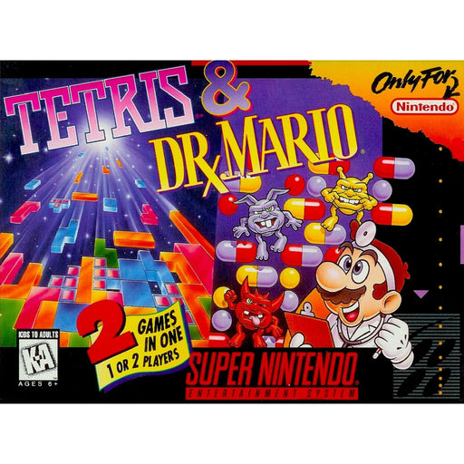 Tetris & Dr. Mario (Super Nintendo) - Premium Video Games - Just $0! Shop now at Retro Gaming of Denver