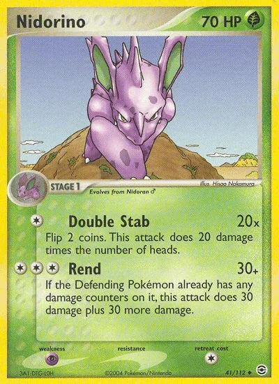 Nidorino (41/112) [EX: FireRed & LeafGreen] - for just $0.50! 