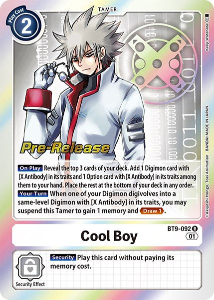 Cool Boy [BT9-092] [X Record Pre-Release Promos] - Just $1.60! Shop now at Retro Gaming of Denver