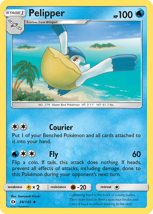 Pelipper (38/149) [Sun & Moon: Base Set] - for just $0.10! 