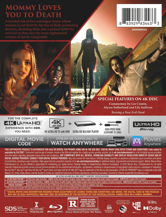 Evil Dead Rise - Limited Edition Steelbook (4K Ultra HD + Blu-ray + Digital) - for just $35.99! 
