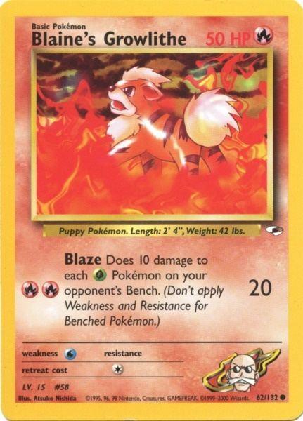 Blaine's Growlithe (62/132) [Gym Heroes Unlimited] - for just $0.75! 