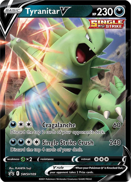 Tyranitar V (SWSH109) [Sword & Shield: Black Star Promos] - for just $0.40! 