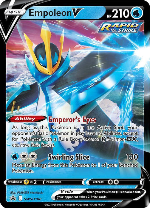 Empoleon V (SWSH108) [Sword & Shield: Black Star Promos] - for just $0.40! 