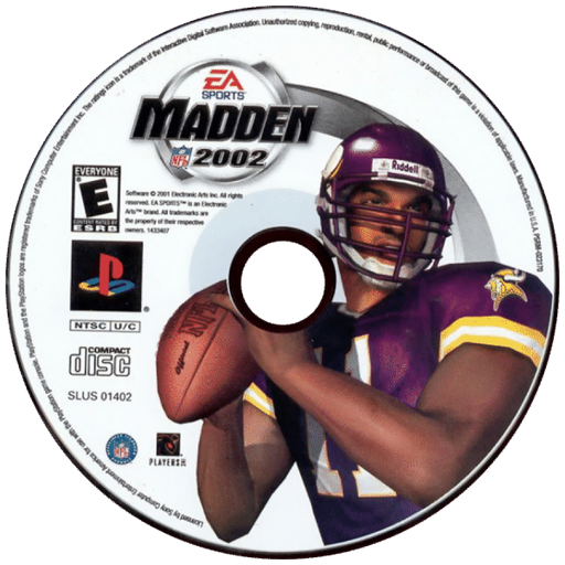 Madden NFL 2002 – PlayStation 1 (PS1) - for just $4.99! 