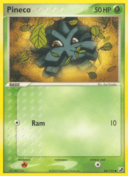 Pineco (66/115) [EX: Unseen Forces] - for just $0.15! 