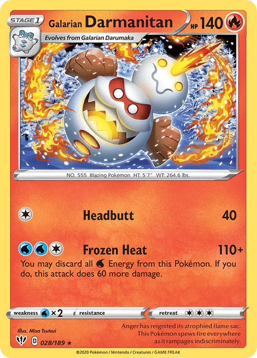Galarian Darmanitan (028/189) [Sword & Shield: Darkness Ablaze] - for just $0.15! 