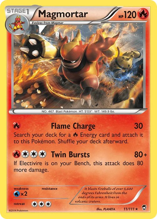 Magmortar (11/111) [XY: Furious Fists] - for just $0.20! 