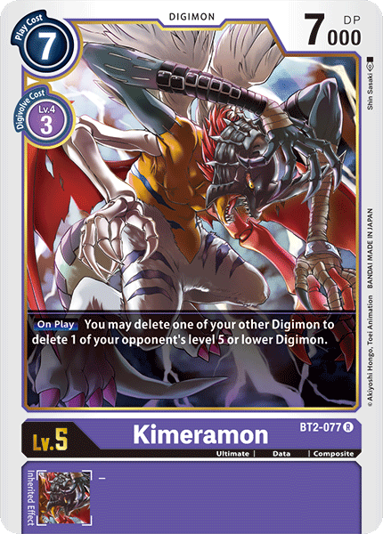 Kimeramon [BT2-077] [Release Special Booster Ver.1.0] - Just $0.09! Shop now at Retro Gaming of Denver