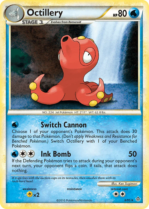 Octillery (6/95) [HeartGold & SoulSilver: Unleashed] - for just $1.45! 