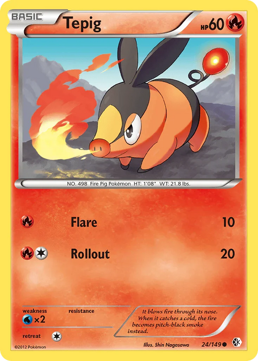 Tepig (24/149) [Black & White: Boundaries Crossed] - for just $0.20! 