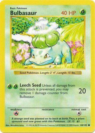 Bulbasaur (44/102) [Base Set Shadowless Unlimited] - for just $8.30! 