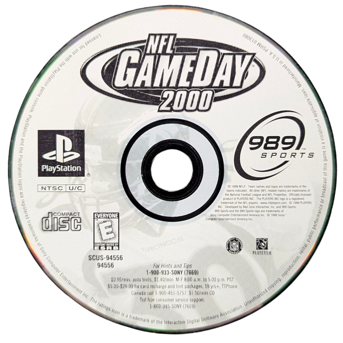 NFL GameDay 2000 – PlayStation 1 (PS1) - for just $6.99! 