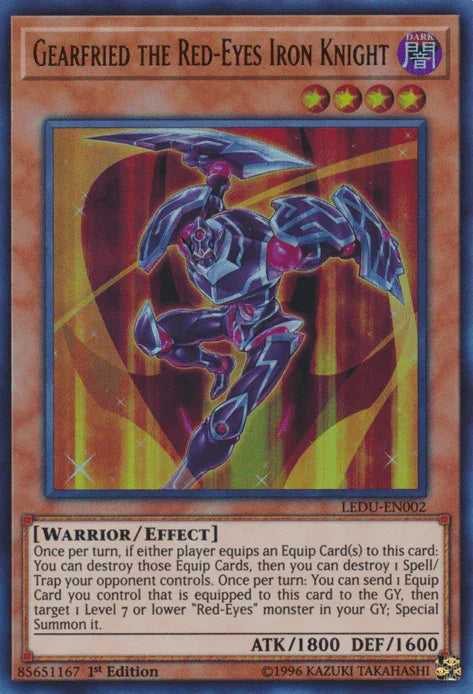 Gearfried the Red-Eyes Iron Knight [LEDU-EN002] Ultra Rare - for just $1.80! 