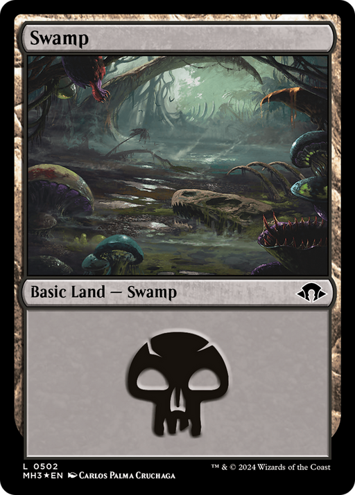 Swamp (0502) (Ripple Foil) (MH3-502) - Modern Horizons 3 Foil - for just $0.08! 